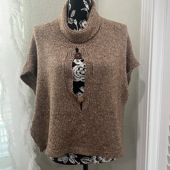 American Rag Sweaters - American Rag Tan Sweater Poncho